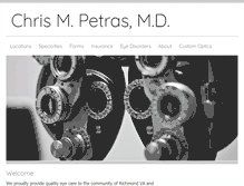 Tablet Screenshot of drpetras.com